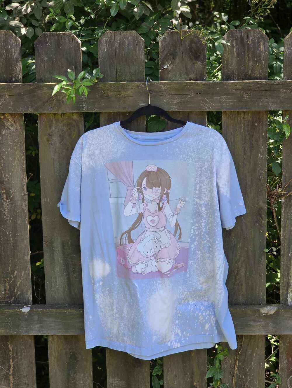 Custom Bleached Chizana Nurse Anime Girl Tee Yami Kawaii Shimmer XL